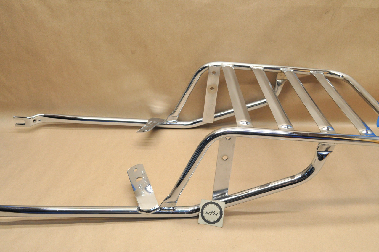 NOS Yamaha 1978 RD400 A&H Chrome Luggage Rack Cargo Carrier