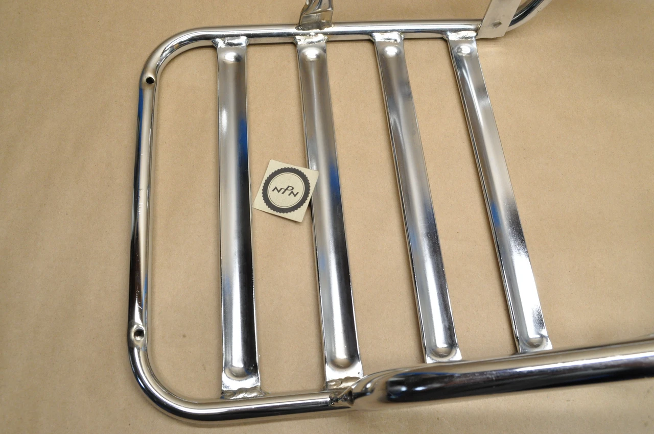 NOS Yamaha 1978 RD400 A&H Chrome Luggage Rack Cargo Carrier