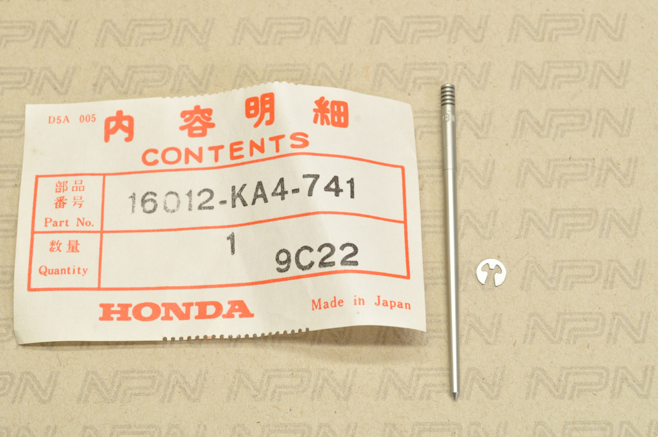 NOS Honda 1984 CR250 R CR500 R Carburetor Jet Needle Set 16012-KA4-741