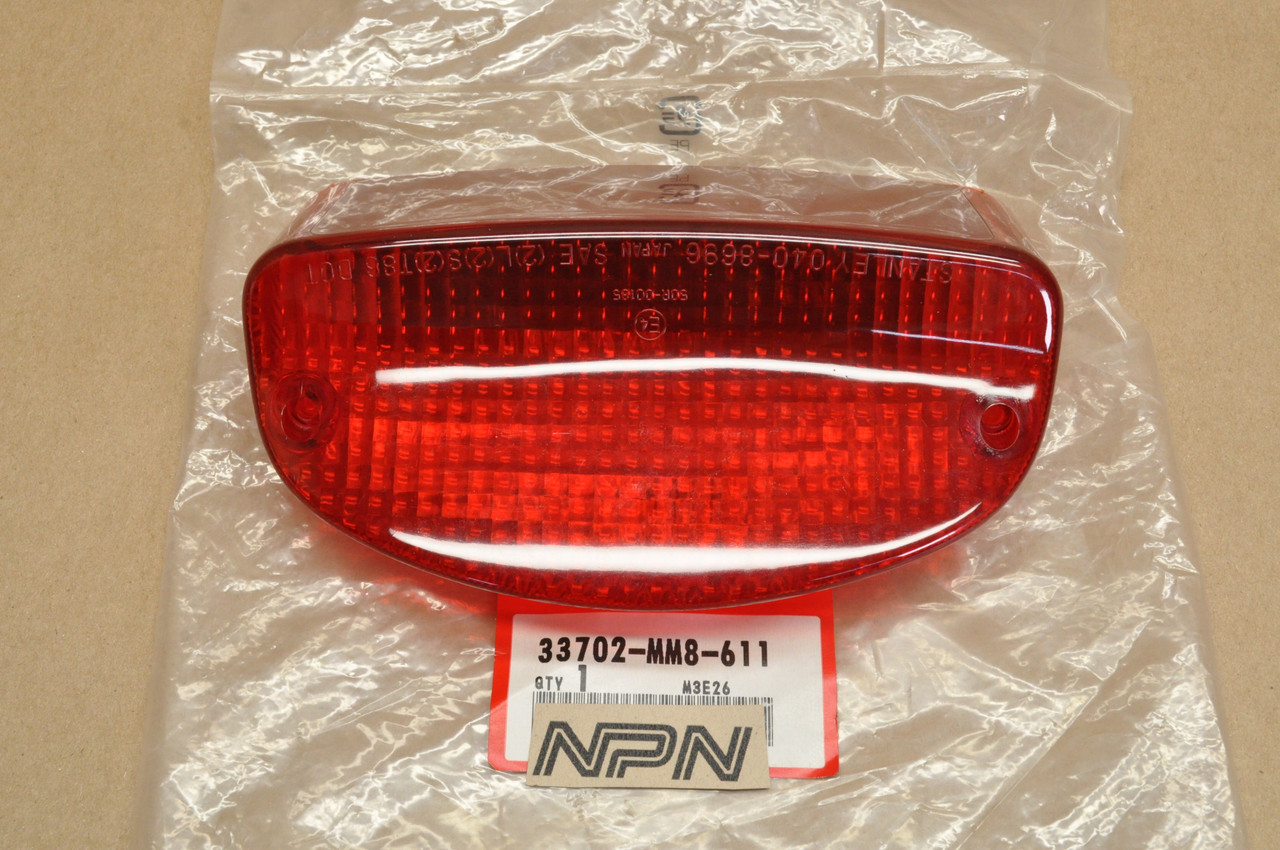 NOS Honda CBR1100 XX VT600 Rear Brake Tail Light Lens 33702-MM8-611