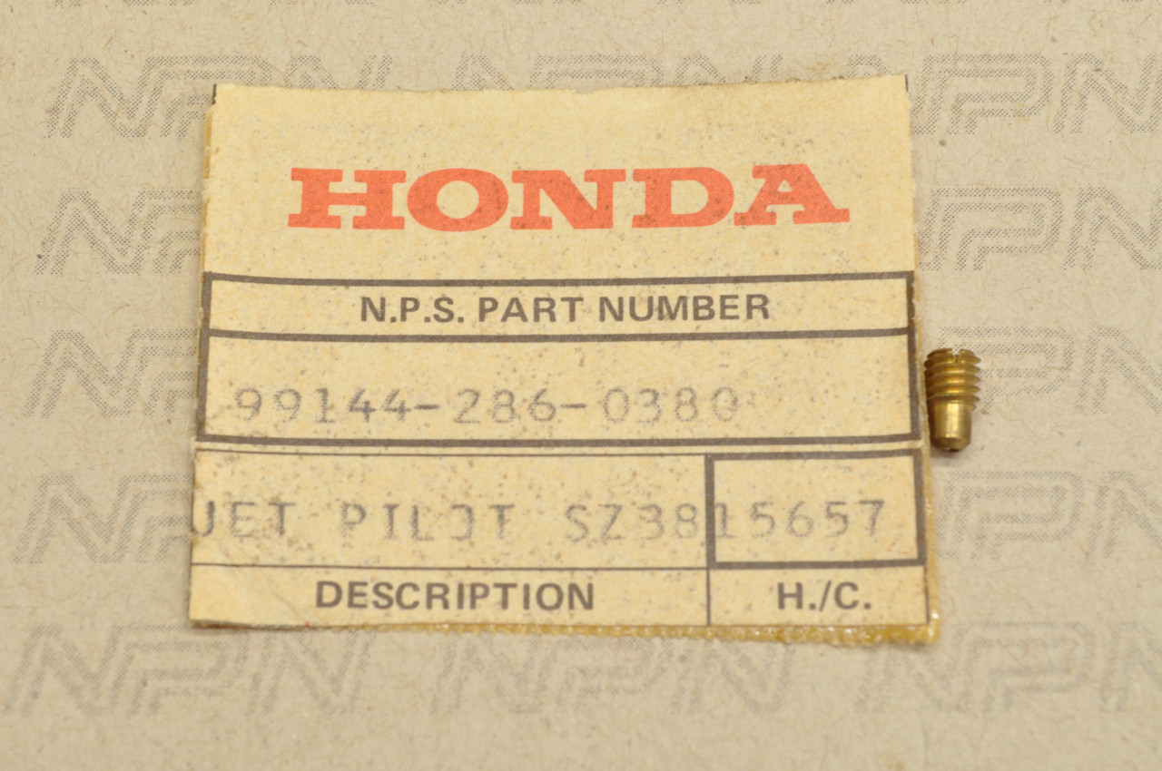 NOS Honda CB250 CB350 CL350 Carburetor Pilot Jet #38 99144-286-0380