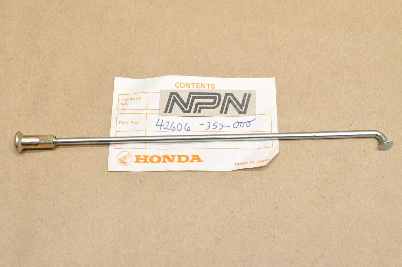 NOS Honda TL125 K2 1976 TL125 S Trials Rear Wheel Spoke B & Nipple 42606-355-000