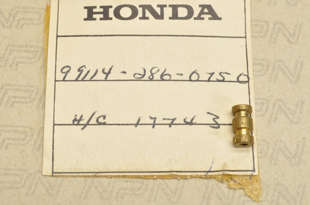 NOS Honda CB350 CB250 CL350 SL350 K0 Carburetor Main Jet #75 99114-286-0750