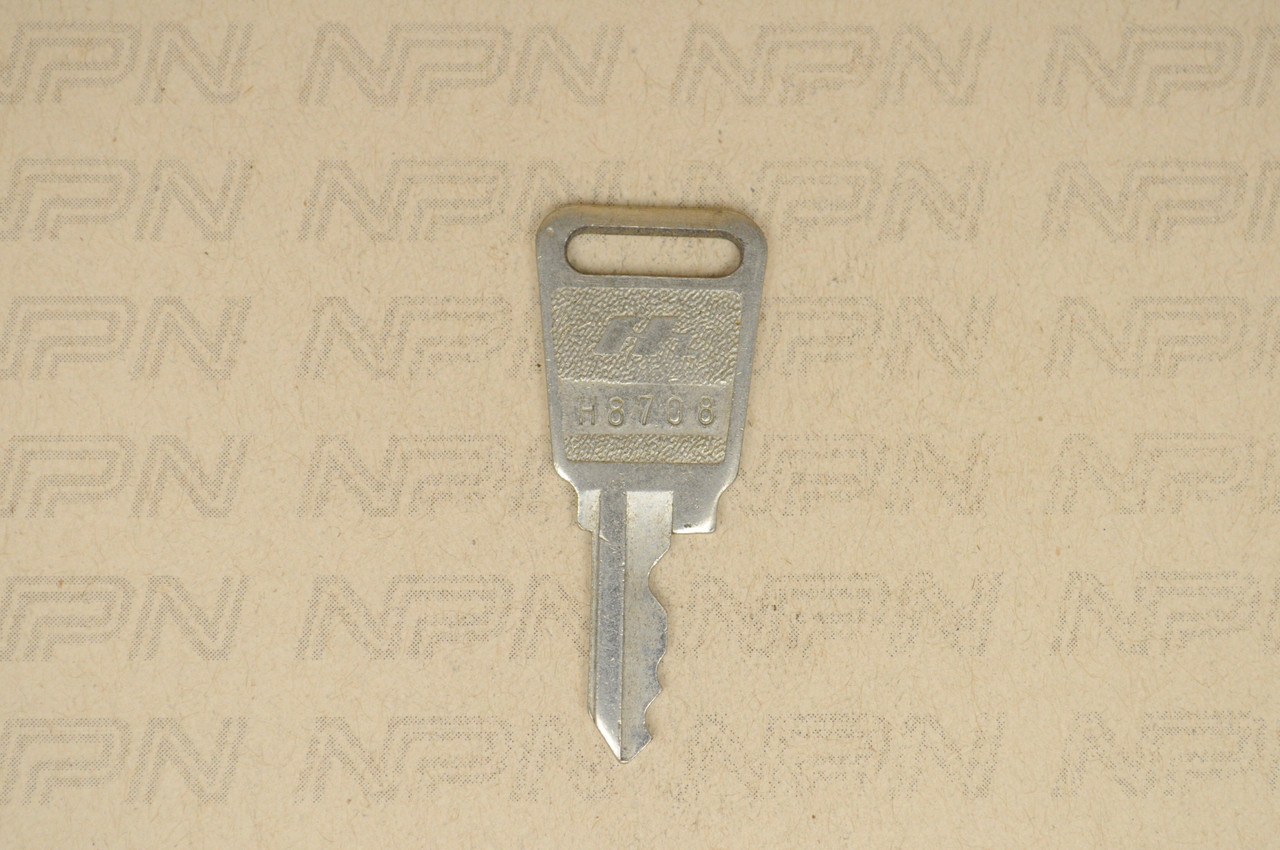 NOS Honda OEM Ignition Switch & Lock Key Double Groove H8708