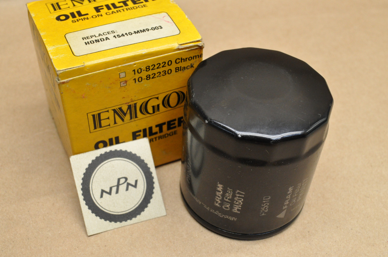 NOS Honda CB750 CBR600 GL1500 NT650 VFR750 VT600 XL600 Oil Filter 15410-MM9-003