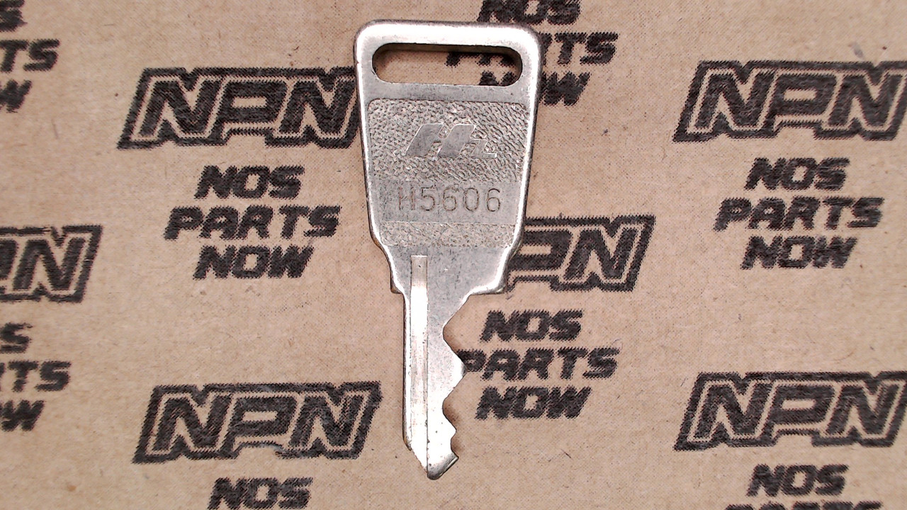  NOS Honda OEM Ignition Switch & Lock Key Single Groove H5606