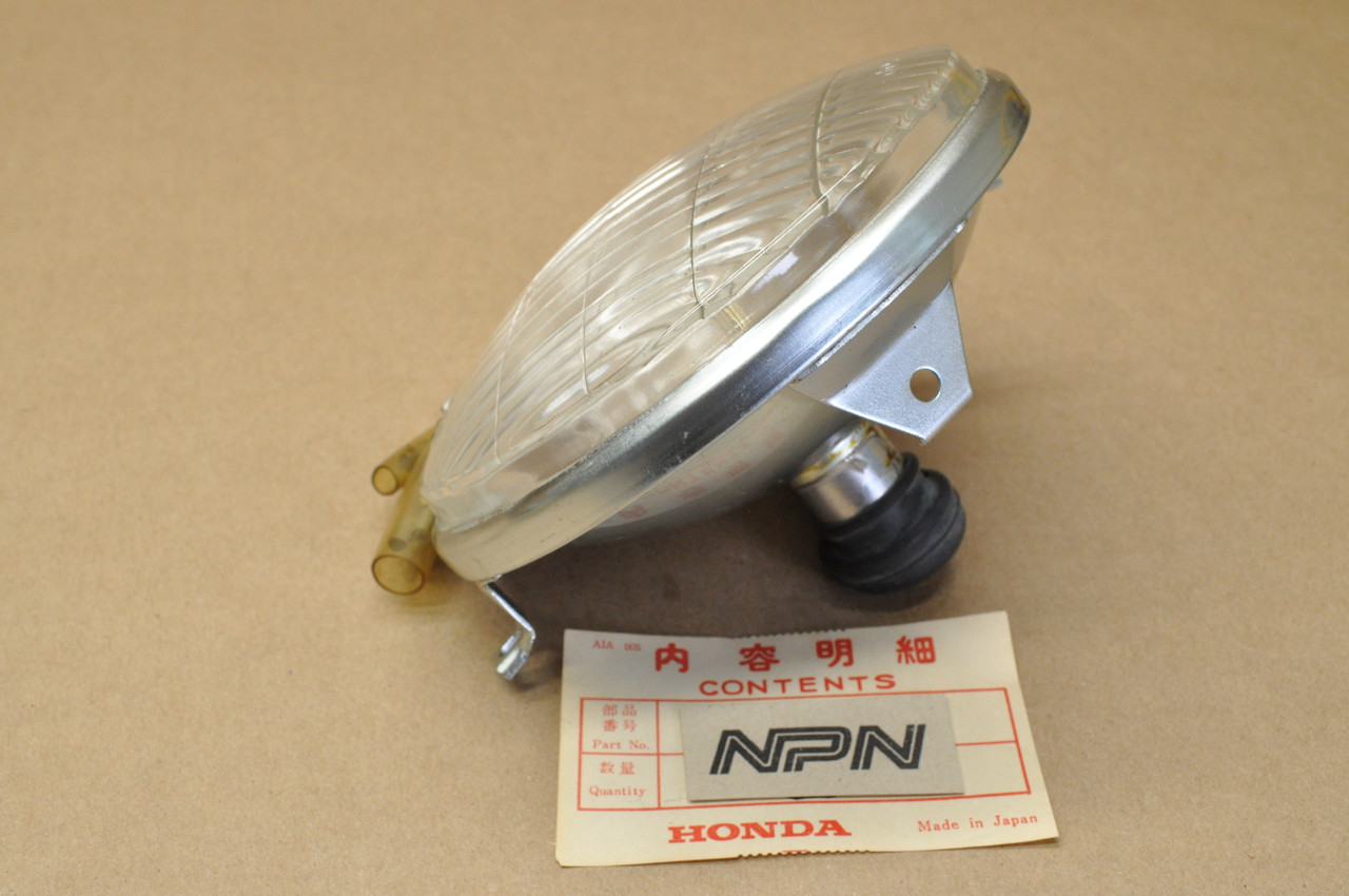 NOS Honda CA175 K3 Stanley Sealed Head Light Lamp Unit 6V 35/25W 33120-302-673