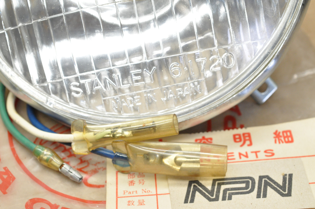 NOS Honda CA175 K3 Stanley Sealed Head Light Lamp Unit 6V 35/25W 33120-302-673