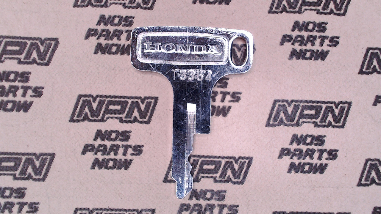 NOS Honda OEM Ignition Switch & Lock Key Ward Cut Single Groove T3364