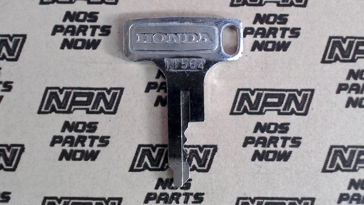NOS Honda OEM Ignition Switch & Lock Key Ward Cut Single Groove T1564