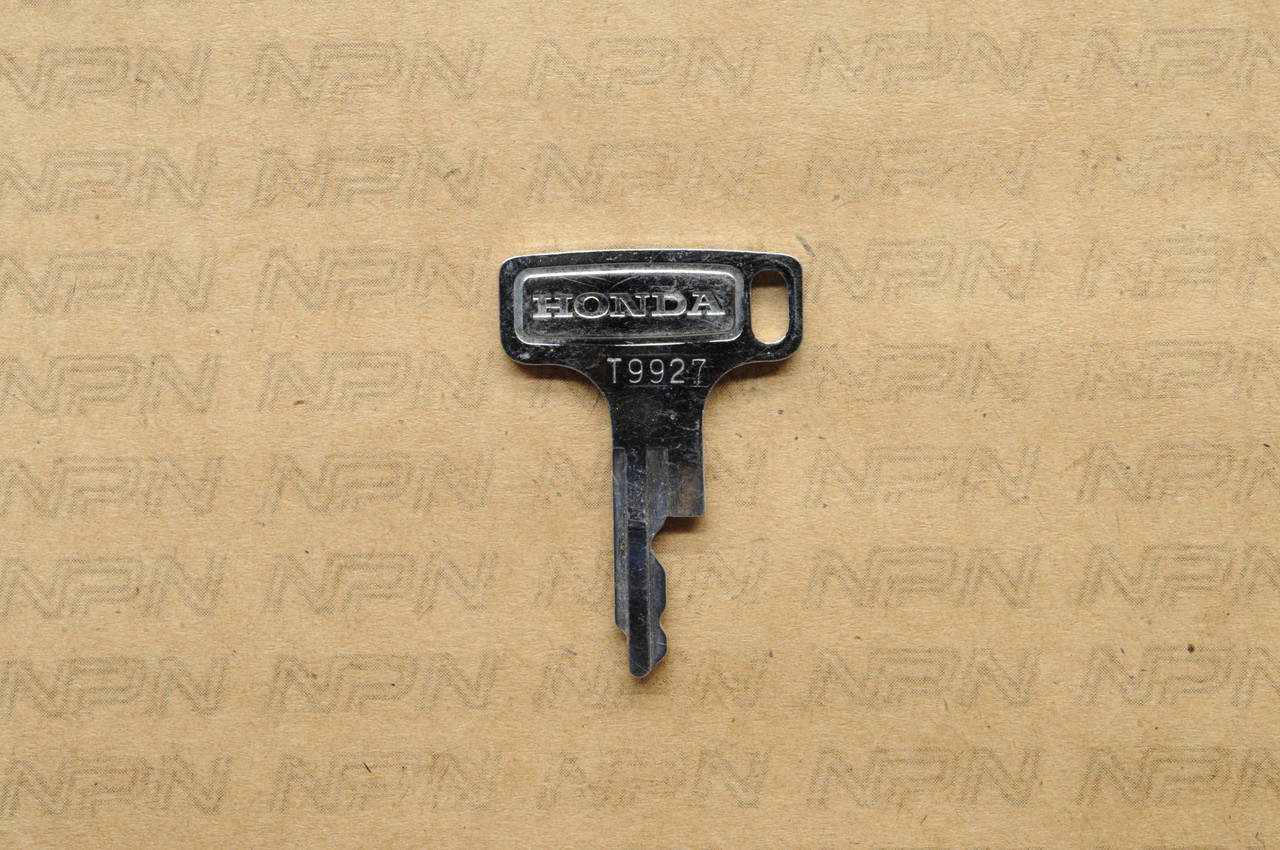 NOS Honda OEM Ignition Switch & Lock Key Ward Cut Double Groove T9927