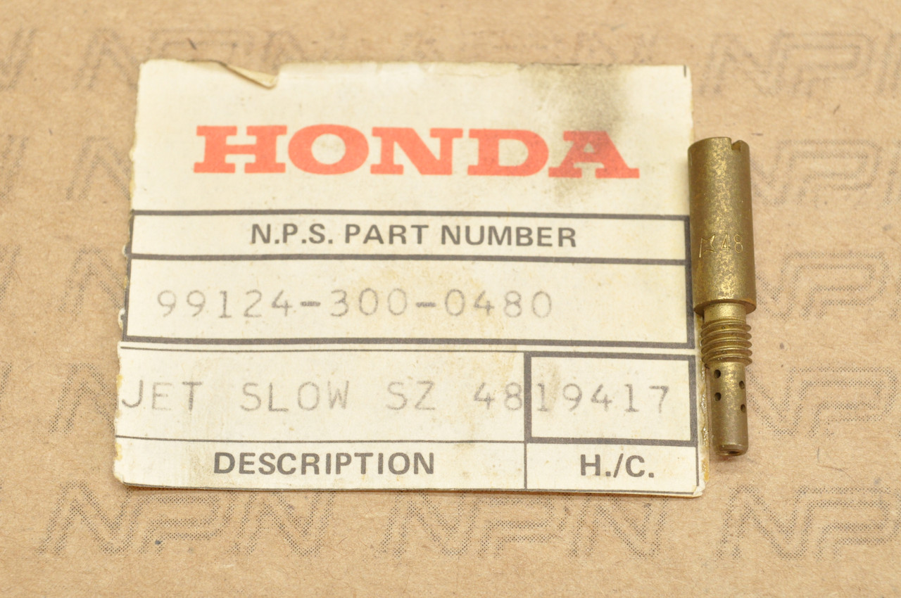 NOS Honda CB750 K0 Carburetor Slow Jet #48 99124-300-0480