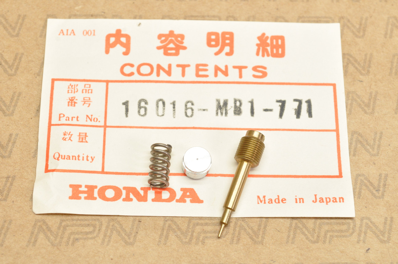 NOS Honda 1983 VF750 C V45 Magna Carburetor Screw Set "A" 16016-MB1-771