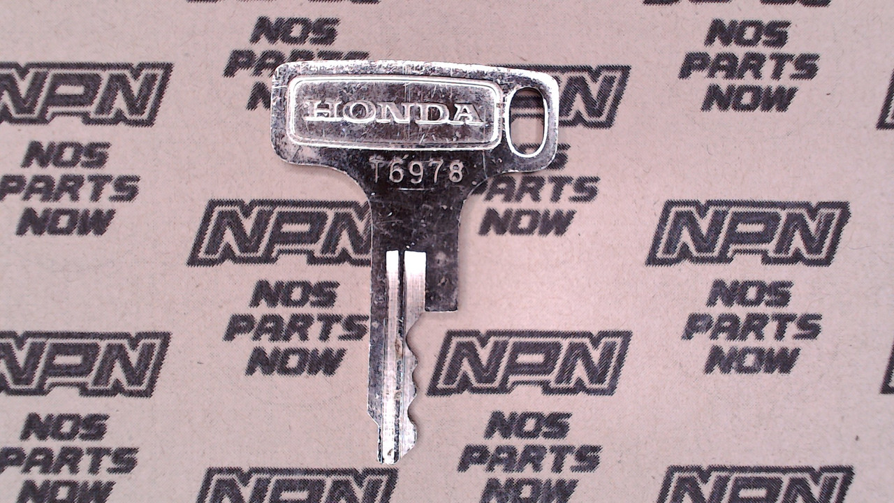 NOS Honda OEM Ignition Switch & Lock Key Ward Cut Double Groove T6978