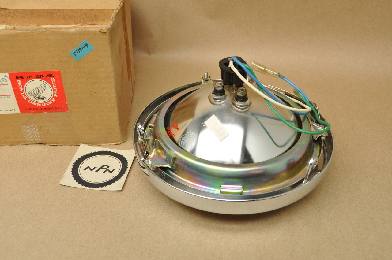 NOS Honda CB450 CB500 CB550 CB750 Headlight Beam & Bezel Socket Assembly 33100-341-701
