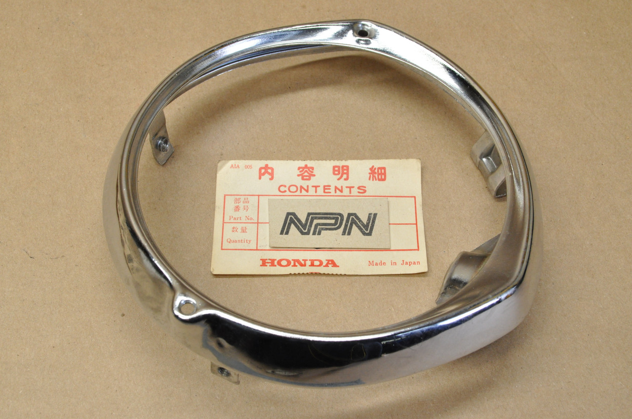 NOS Honda CA175 K3 Head Light Bezel Ring Rim 33101-302-673