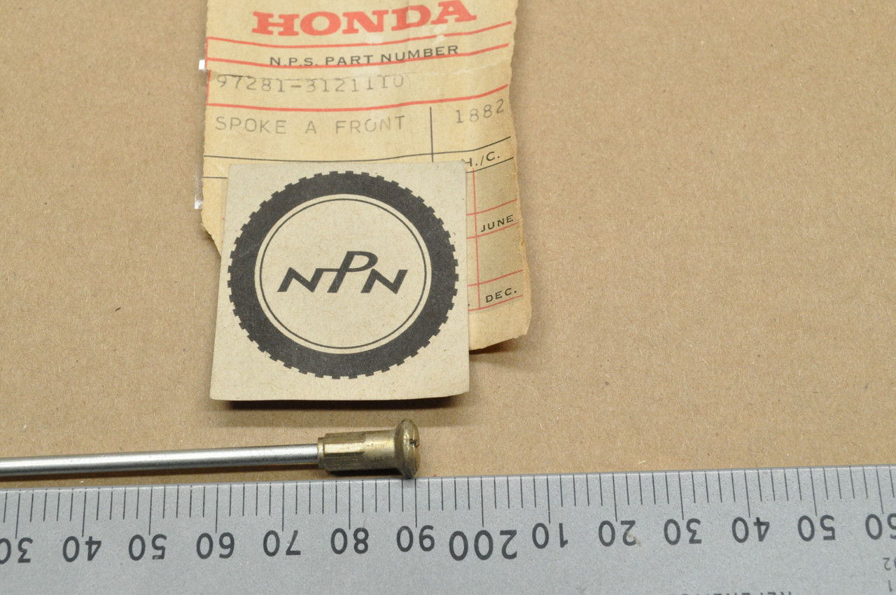 NOS Honda CT125 SL100 SL90 XL100 Front Wheel Spoke A & Nipple 97281-31211-10
