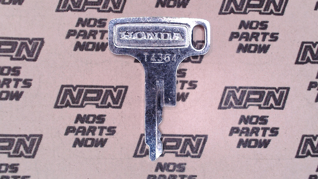 NOS Honda OEM Ignition Switch & Lock Key Ward Cut Single Groove T4364