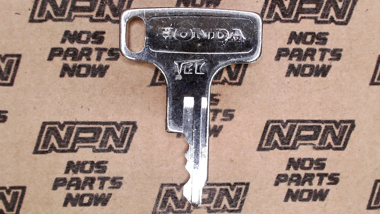 NOS Honda OEM Ignition Switch & Lock Key Ward Cut Single Groove T3546