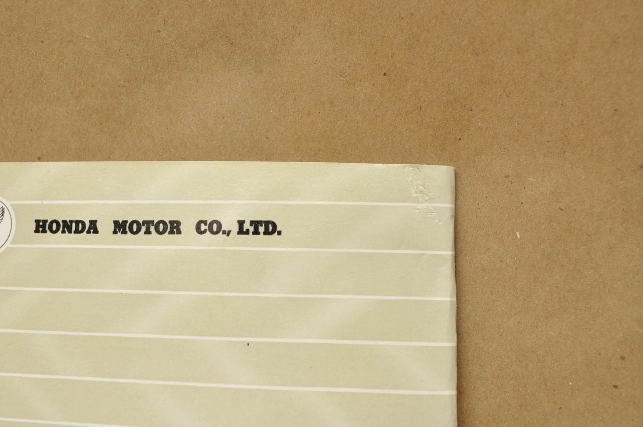 NOS Honda CB160 CB125 Super Sports Owners Drivers Manual 4/1965 Print Date