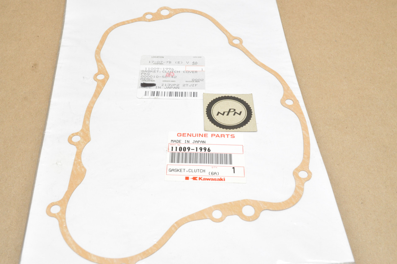 NOS Kawasaki KDX200 KDX220 KZ1300 Clutch Cover Gasket 11009-1996