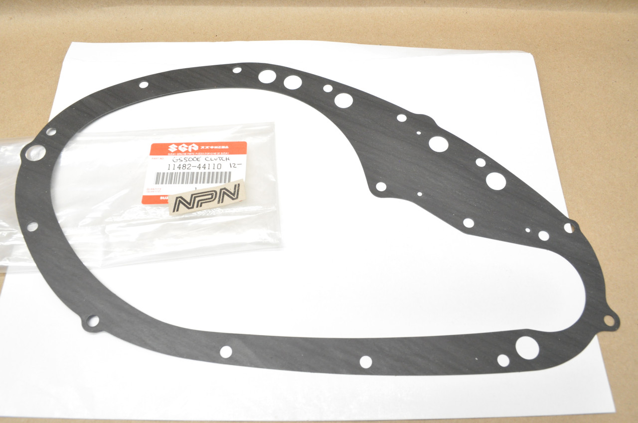 NOS Suzuki 1993-2009 GS500 Crank Case Clutch Cover Gasket 11482-44110