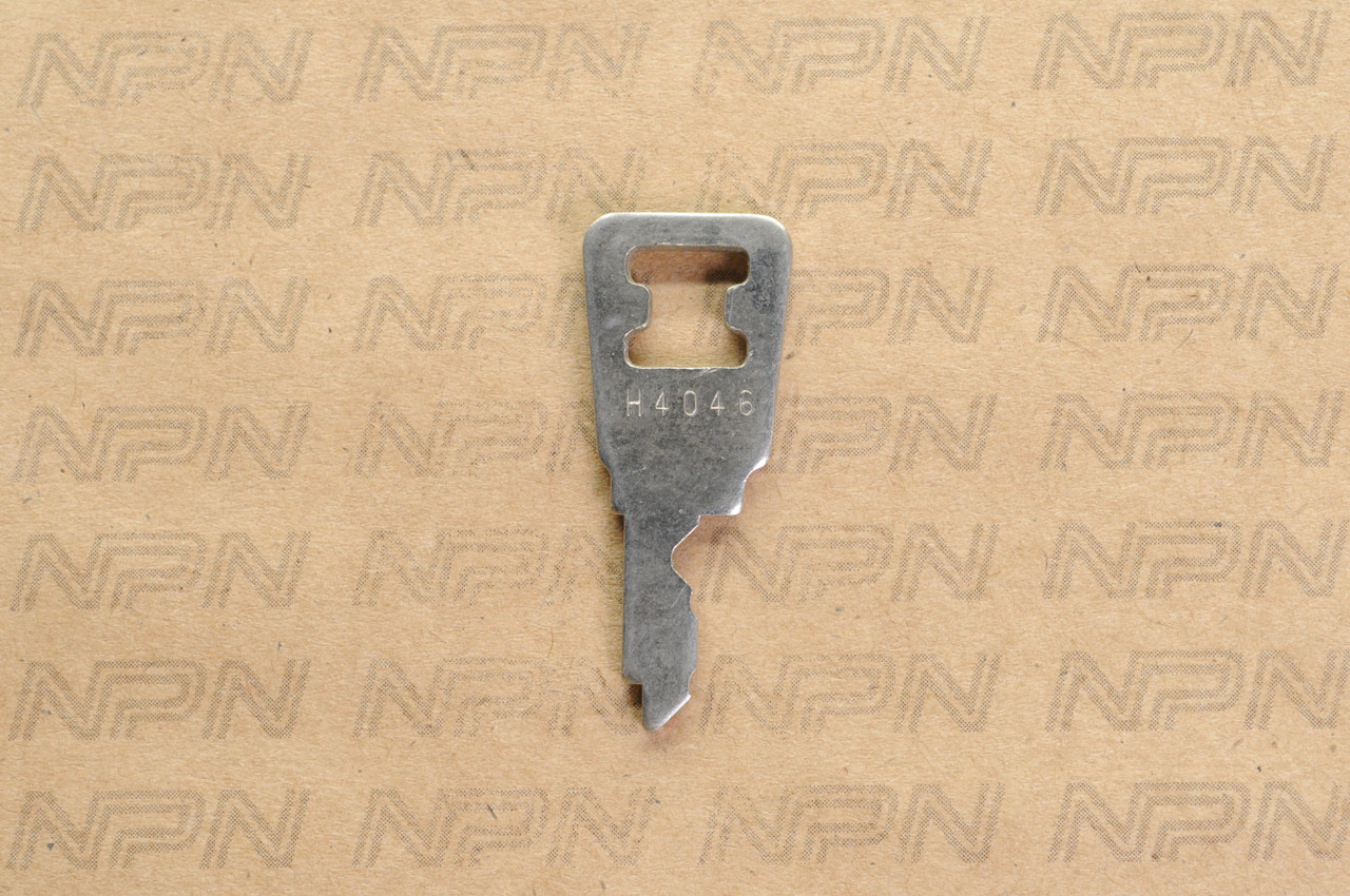 NOS Honda OEM Ignition Switch & Lock Key Ward Cut Double Groove Back H4046