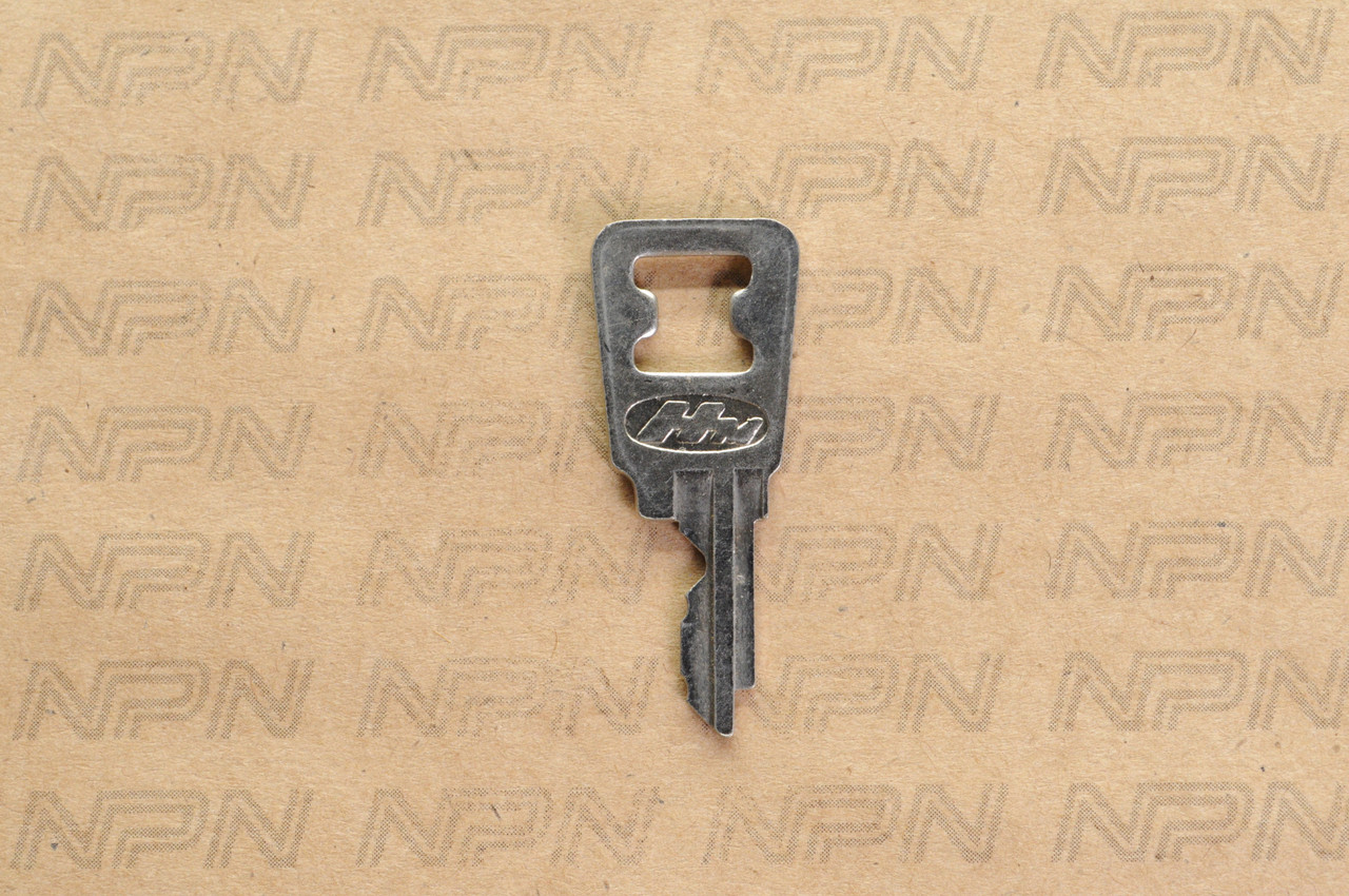 NOS Honda OEM Ignition Switch & Lock Key Ward Cut Double Groove Back H4046