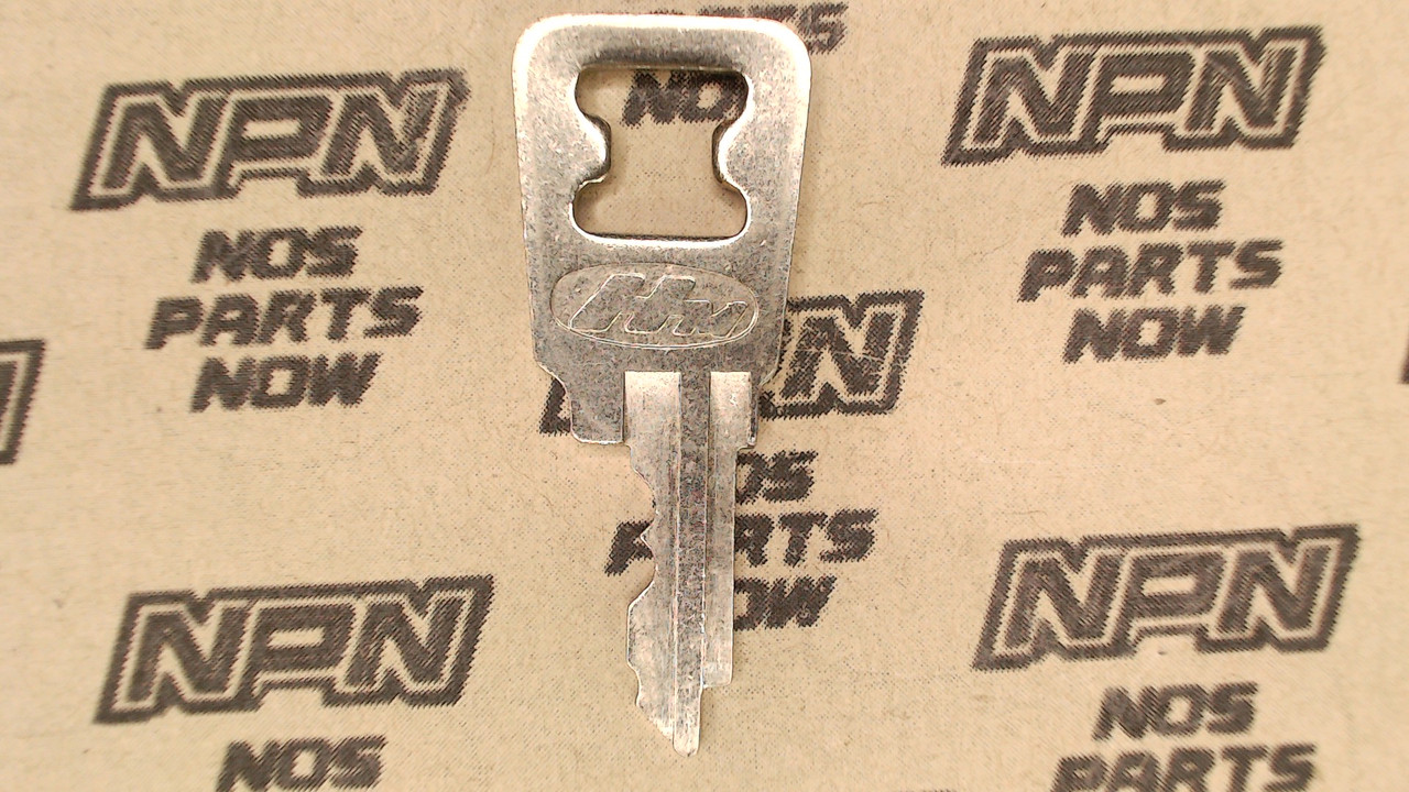 NOS Honda OEM Ignition Switch & Lock Key Ward Cut Double Groove Back H4055