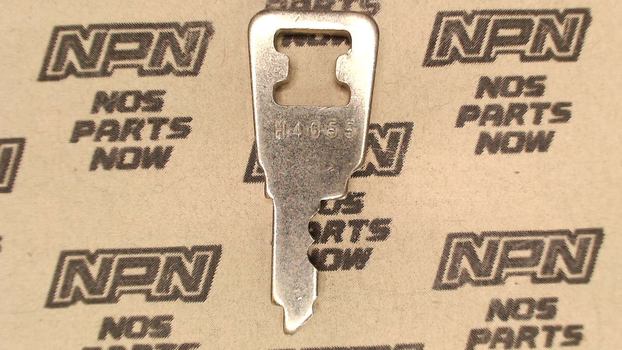 NOS Honda OEM Ignition Switch & Lock Key Ward Cut Double Groove Back H4055