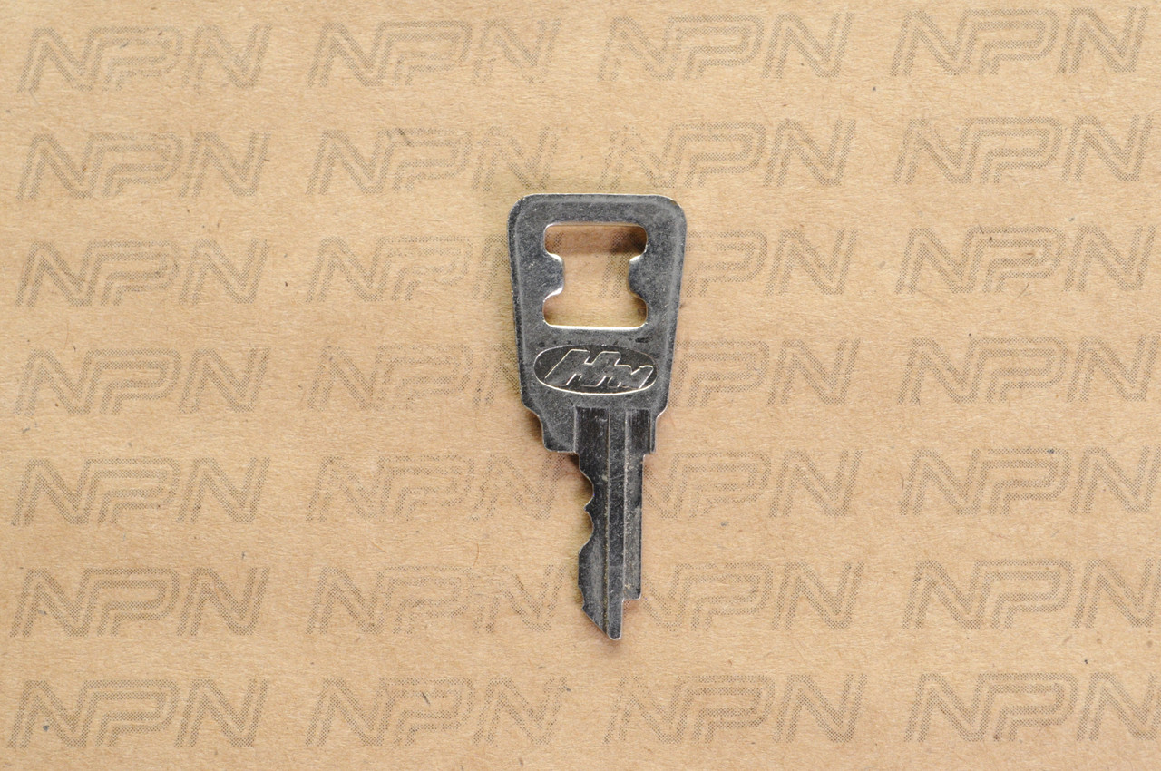 NOS Honda OEM Ignition Switch & Lock Key Ward Cut Double Groove Back H4055
