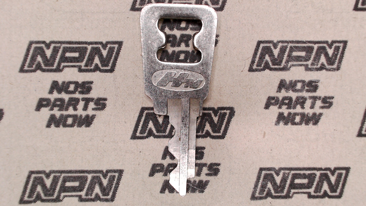 NOS Honda OEM Ignition Switch & Lock Key Ward Cut Double Groove Back H4605