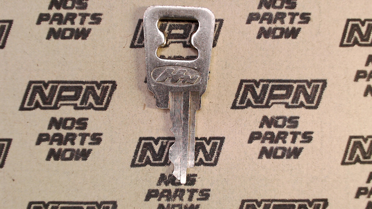 NOS Honda OEM Ignition Switch & Lock Key Ward Cut Double Groove Back H5054