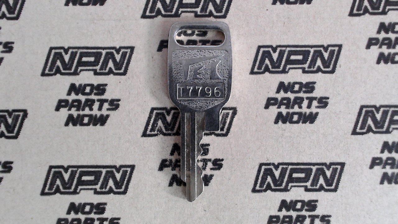 NOS Honda Lock Key & Ignition Switch Ward Cut Double Groove T7796