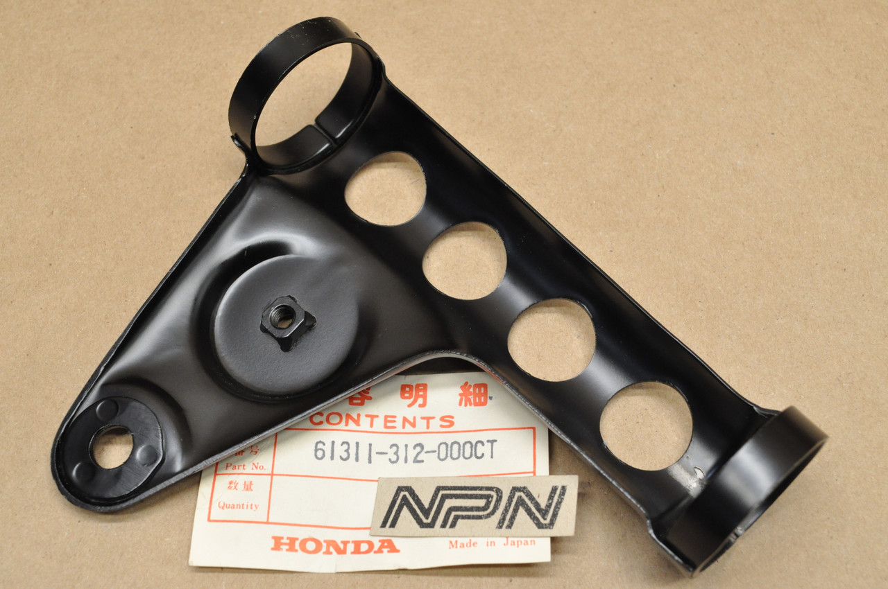 NOS Honda SL350 K1 Black Right Head Light Mount Fork Ear Bracket 61311-312-000 CT