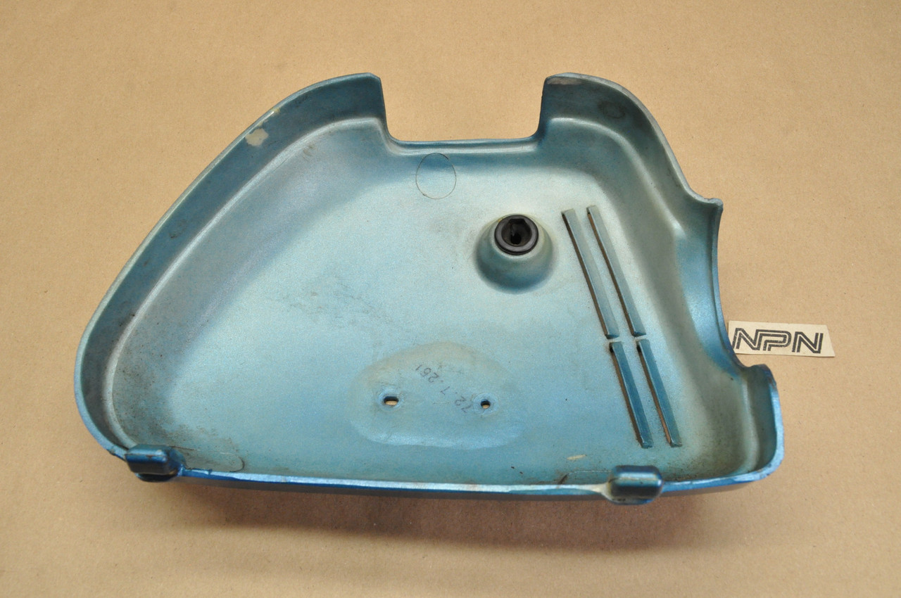 Vintage Used OEM Honda CL350 K5 Right Air Cleaner Side Cover Blue 17231-344-671 MK