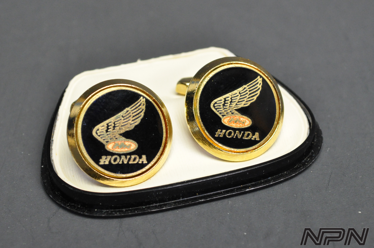 Vintage Honda Motors Honda Wing Enamel Cufflinks