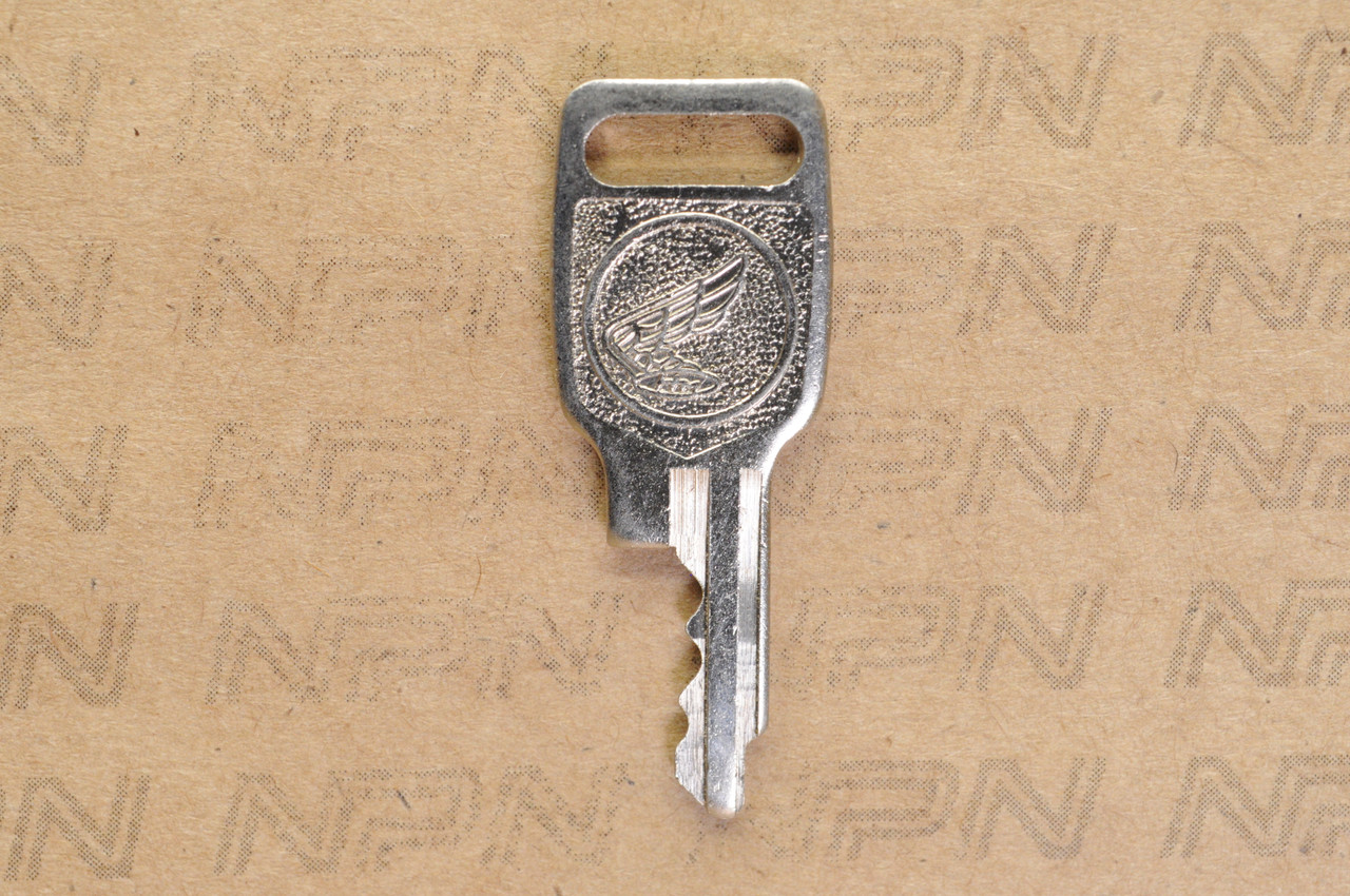 NOS Honda Lock Key & Ignition Switch Ward Cut Single Groove T3997