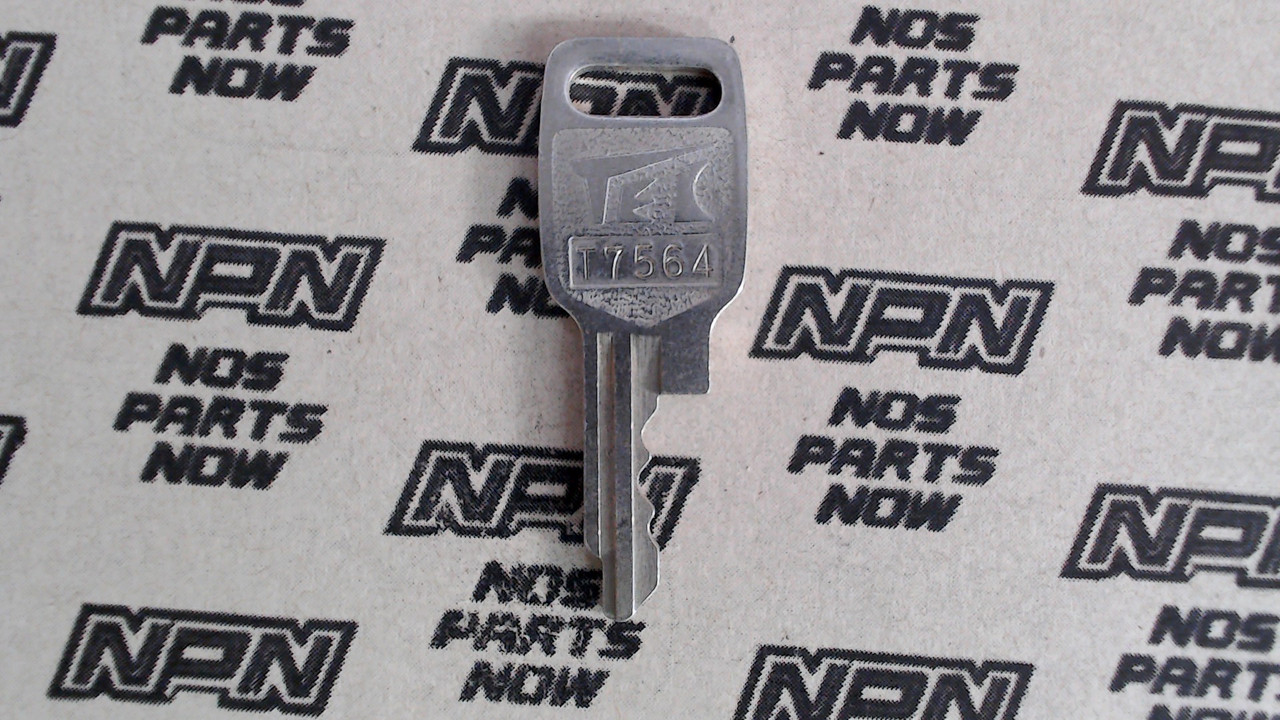 NOS Honda Lock Key & Ignition Switch Ward Cut Double Groove T7564