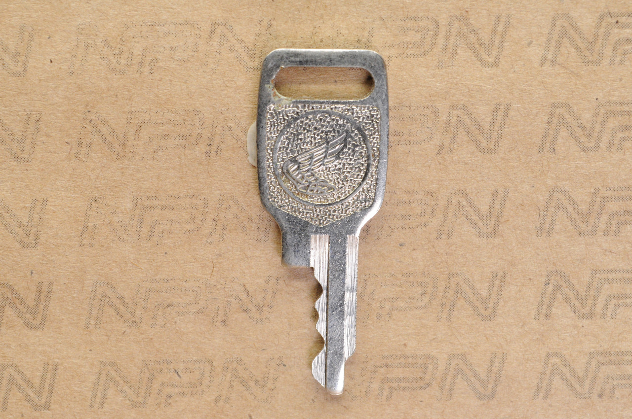 NOS Honda Lock Key & Ignition Switch Ward Cut Single Groove T4546