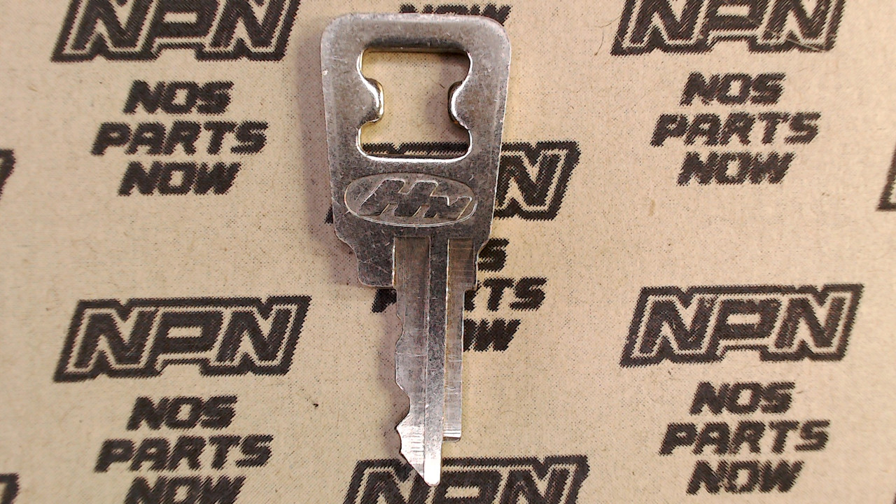 NOS Honda OEM Ignition Switch & Lock Key Ward Cut Double Groove Back H4504