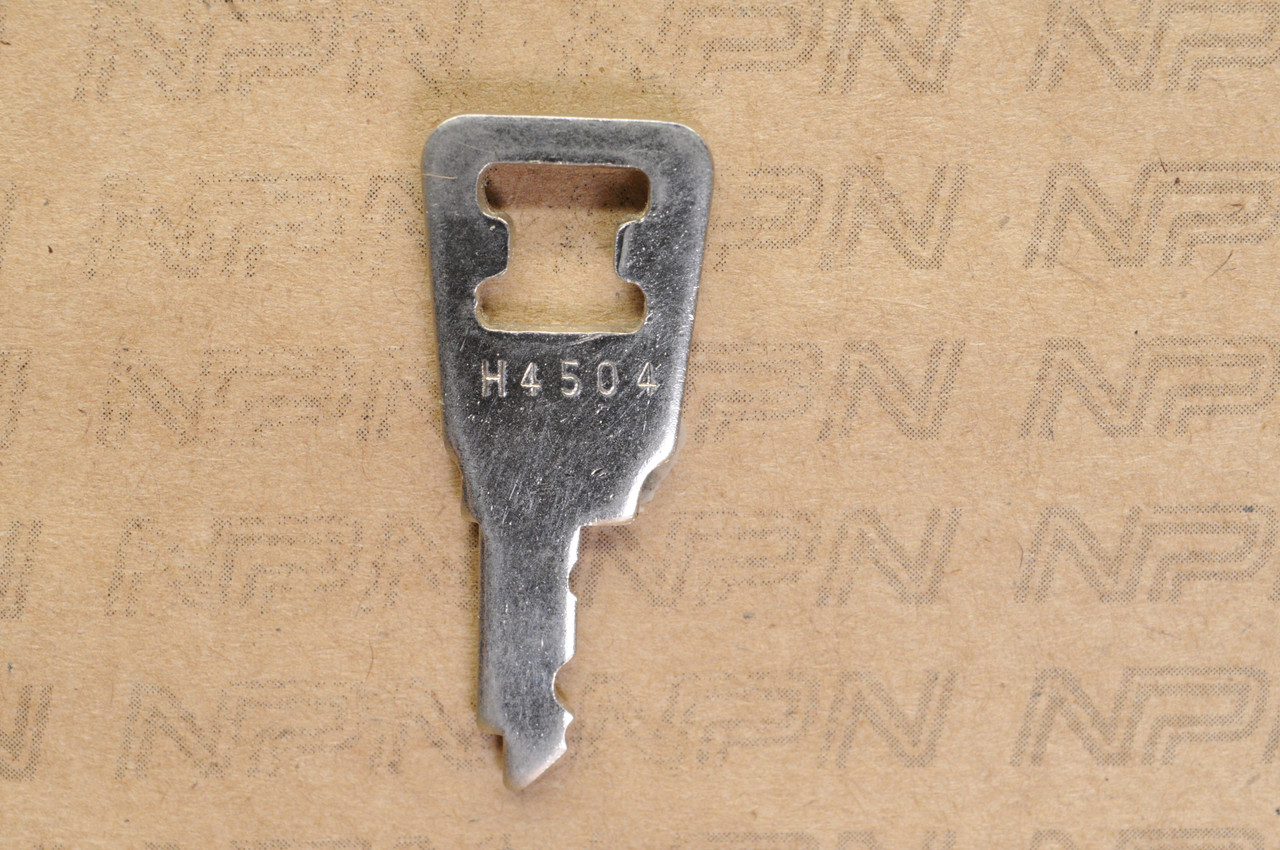 NOS Honda OEM Ignition Switch & Lock Key Ward Cut Double Groove Back H4504