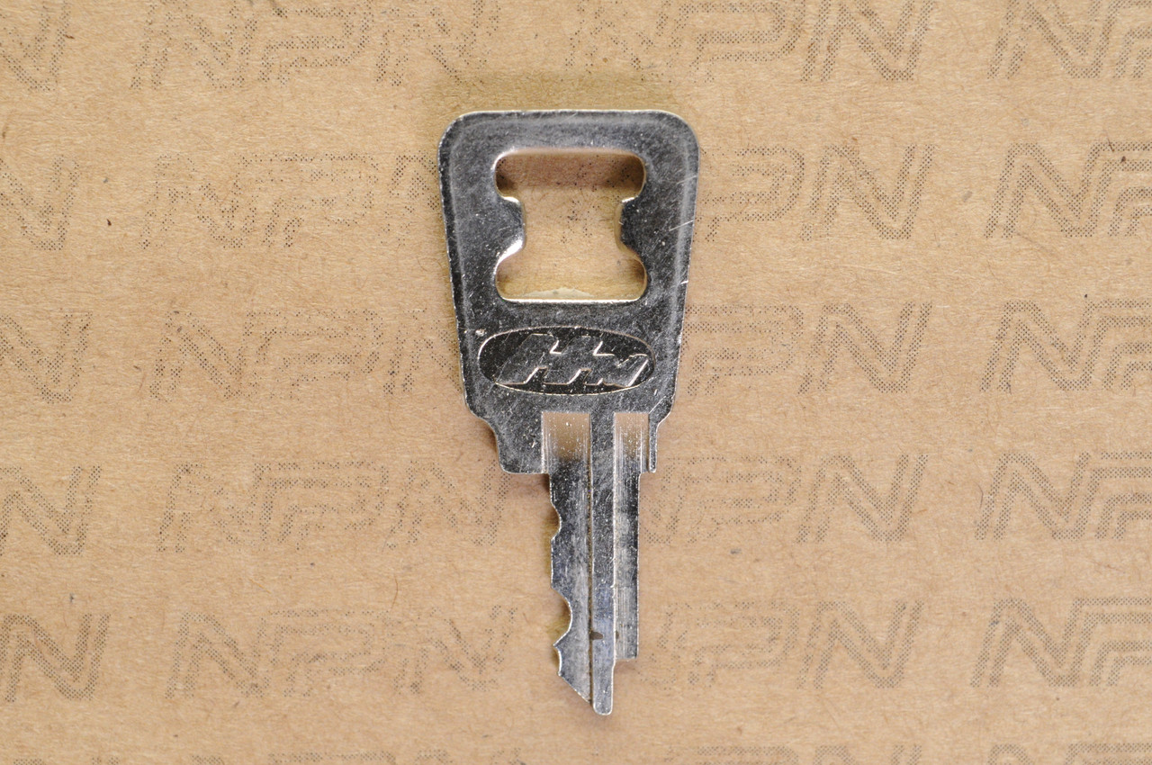 NOS Honda OEM Ignition Switch & Lock Key Ward Cut Double Groove Back H4504