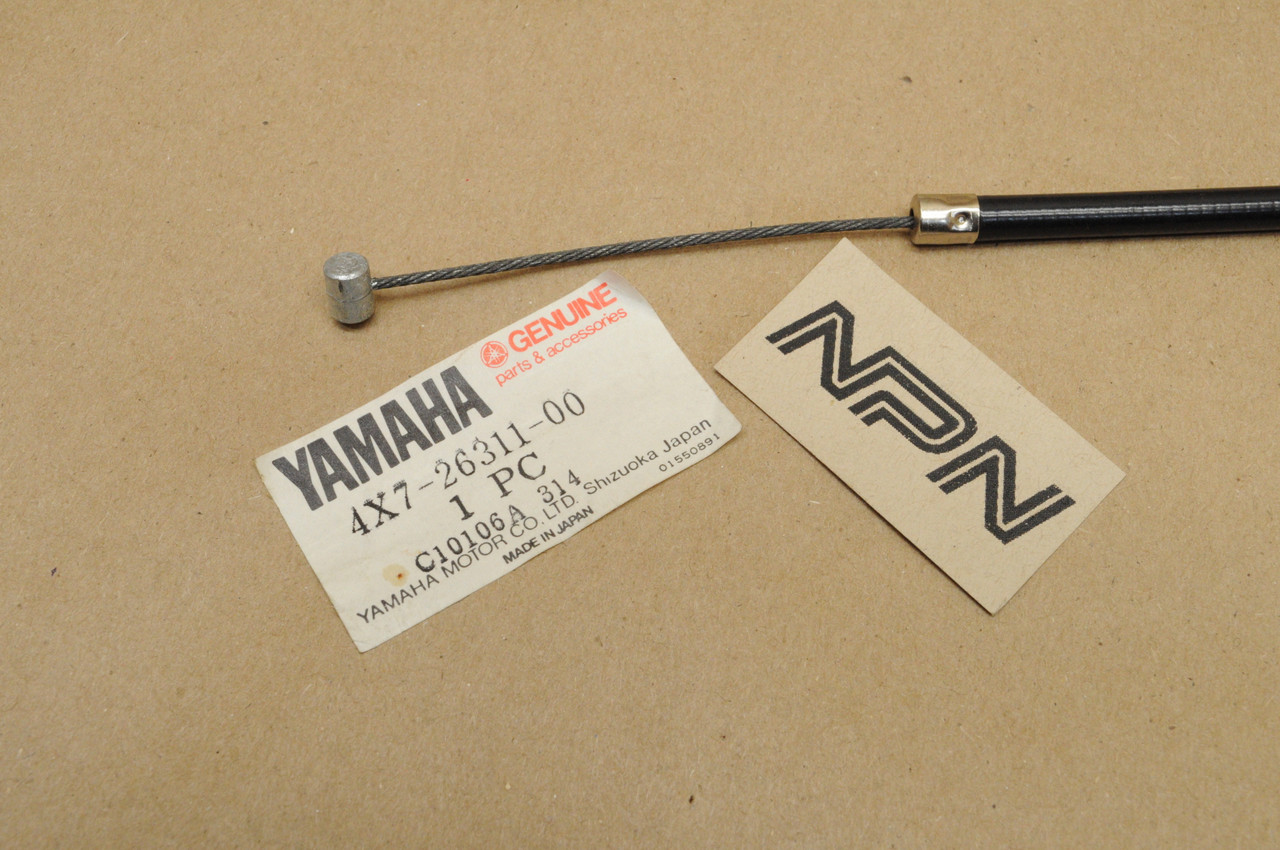 NOS Yamaha 1981-83 XV750 Upper Throttle Cable #1 4X7-26311-00