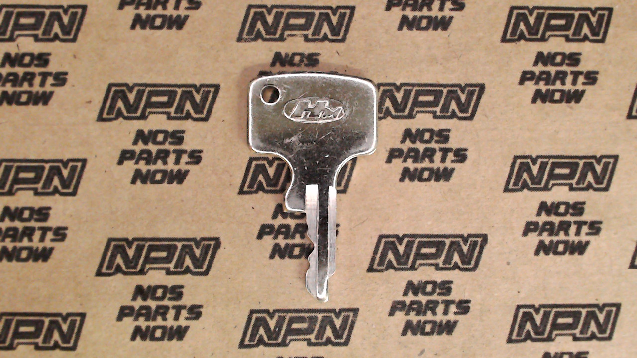 NOS Honda OEM Ignition Switch & Lock Key Ward Cut Single Groove T4346