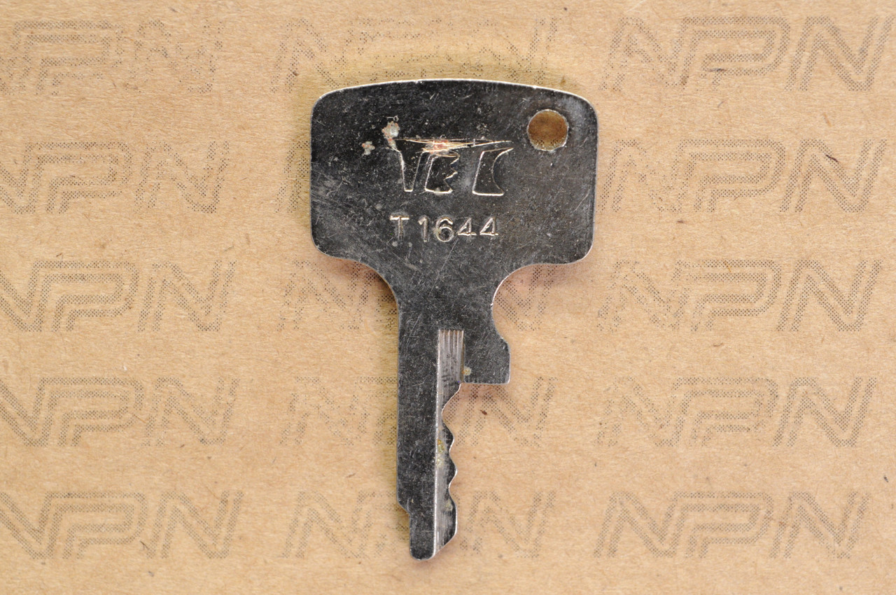 NOS Honda OEM Ignition Switch & Lock Key Ward Cut Single Groove T1644
