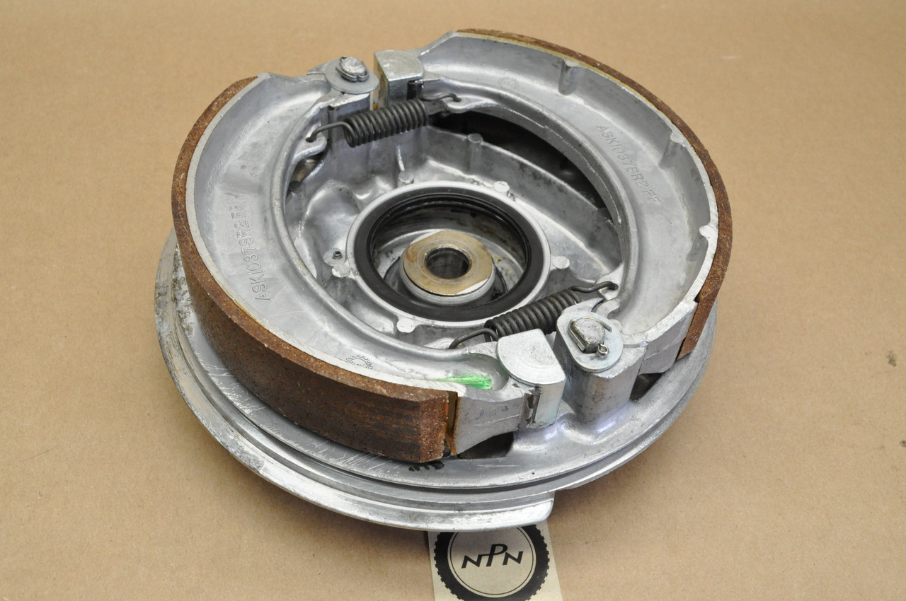 Vtg OEM Honda CL350 K0-K3 Front Brake Hub Panel w/ Brake Shoes 45010-290-010