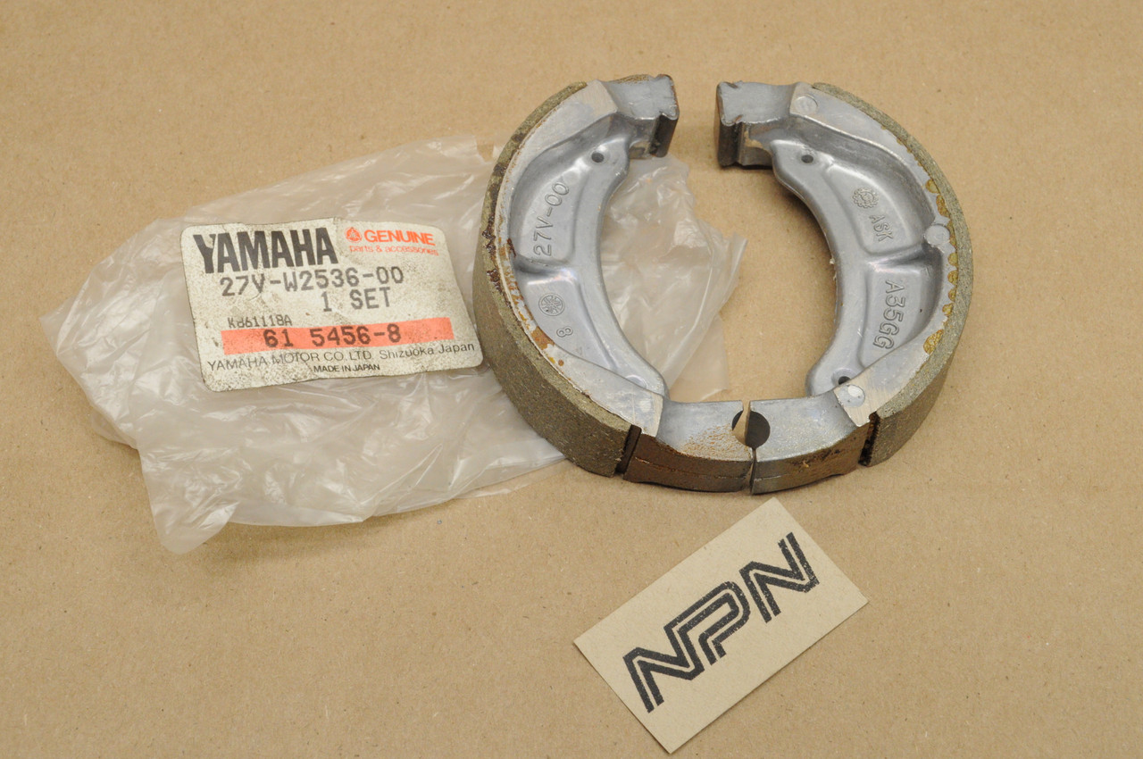 NOS OEM Yamaha Razz SH50 Jog CE50 CG50 Rear Wheel Brake Shoes 27V-W2536 ...