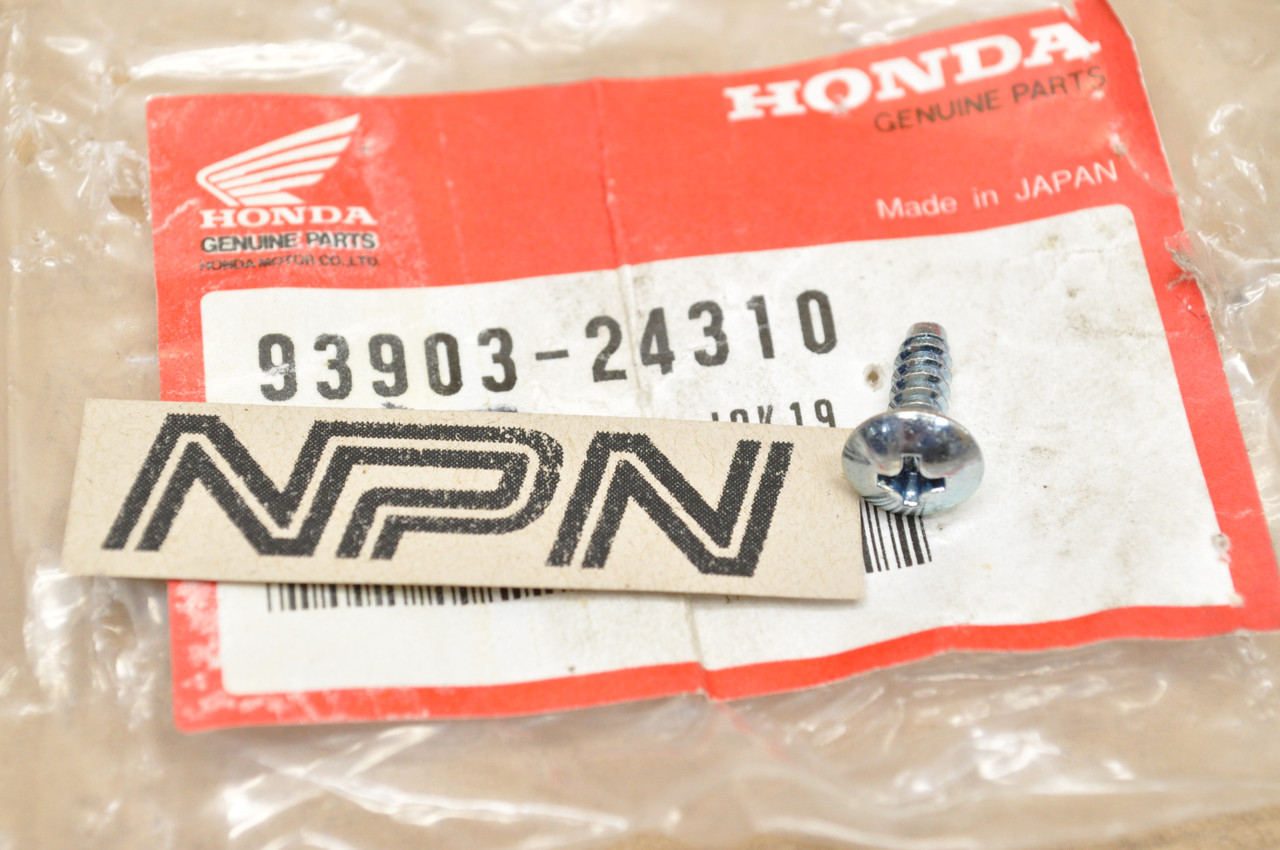 NOS Honda CB750 CH80 GB500 GL1500 VF700 VF750 XR650 Screw 93903-24310