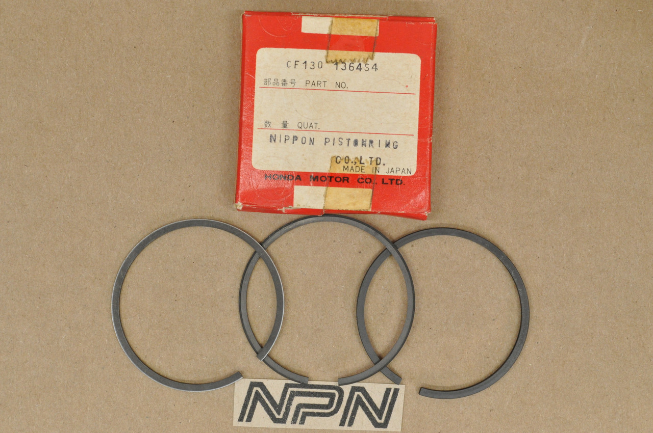 NOS Honda S65 1.00 Oversize Piston Ring Set for 1 Piston= 3 Rings 13050-035-000